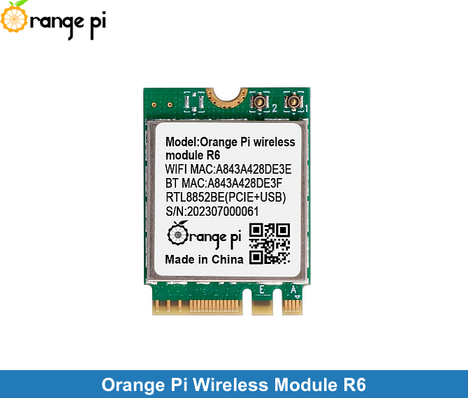 Orange Pi Wireless Module R6 | Opi 5 PLUS için
