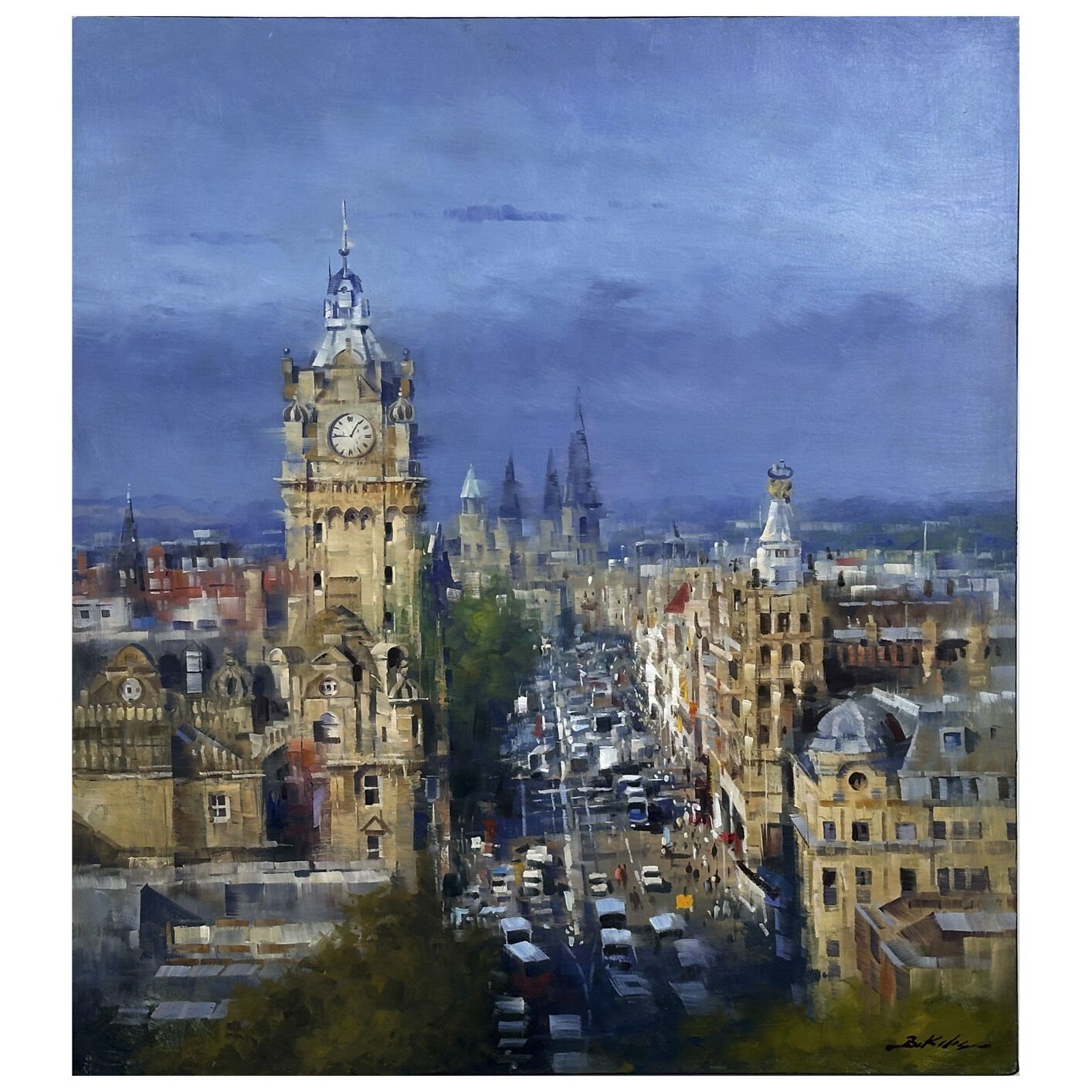 Tuval üzerine yağlı boya-90*80 cm-Edinburgh