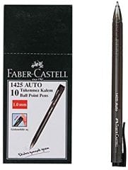 Faber Castell 1425 Auto 1.0 mm Siyah Tükenmez Kalem 10'lu Kutu