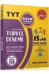Veri Yayınları Tyt 15'li Türkçe Deneme