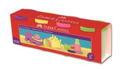 Faber Castell Su Bazlı 4 Renk Oyun Hamuru Pastel Renkler