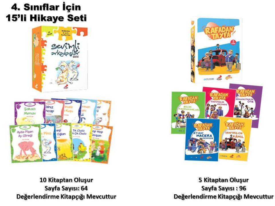 Erdem Yayınları Sevimli Arkadaşlar Dizisi ve Rafadan Tayfa 5 Kitap