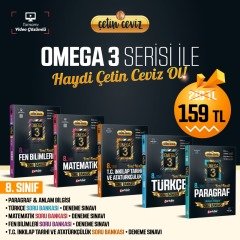 Artıbir Yayınları 8. Sınıf 5'li OMEGA Soru Bankası Seti(T-M-F-İ-P)