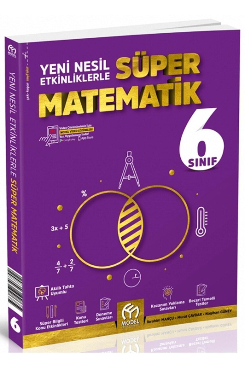 6.sınıf Yeni Nesil Süper Matematik Soru Bankası