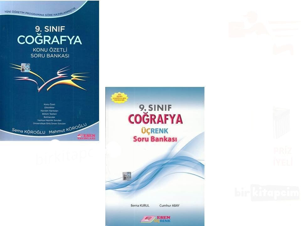 Esen Yayınları 9.Sınıf Coğrafya Üçrenk Soru Bankası ve Konu Özetli Soru Bankası Fırsat Seti