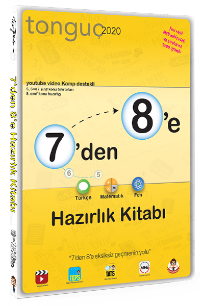 Tonguç Akademi 7'den 8'e Hazırlık Kitabı