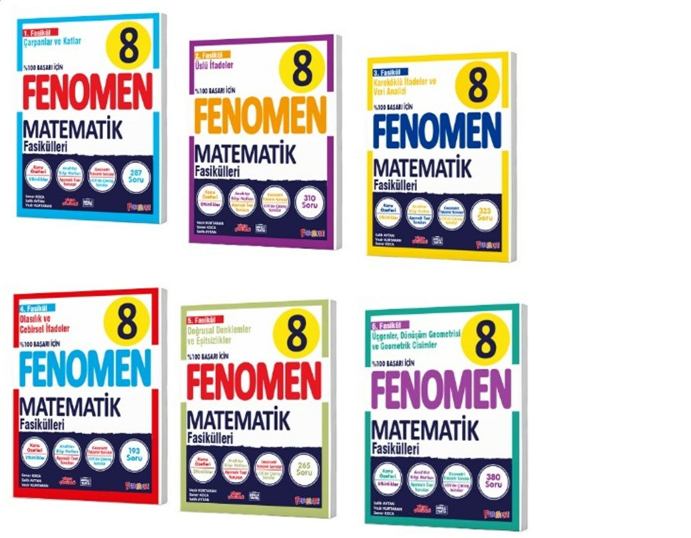 FENOMEN 8 MATEMATİK FASİKÜL SETİ (1-2-3-4-5-6. SAYILAR)