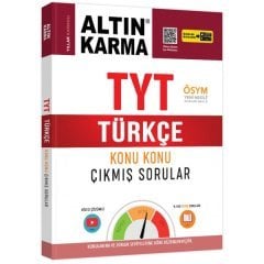 Altın Karma Yayınları TYT Türkçe Konu Konu Çıkmış Sorular (Kolay-Orta-Zor)