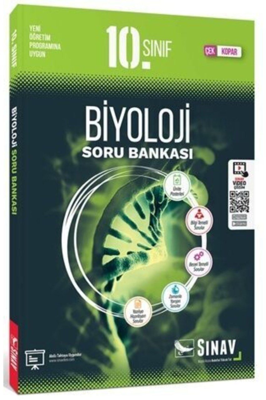 Sınav Yayınları 10. Sınıf Biyoloji Soru Bankası