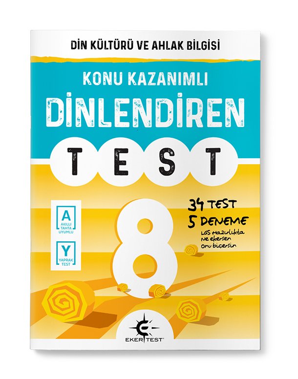 Eker Test Yayınları 8. Sınıf Dinlendiren Test