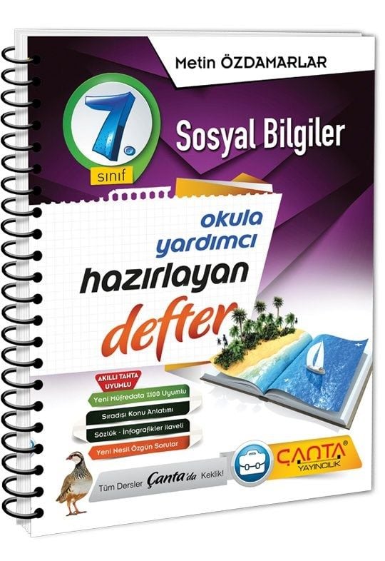 Çanta Yayınları 7. Sınıf Sosyal Bilgiler Hazırlayan Defter