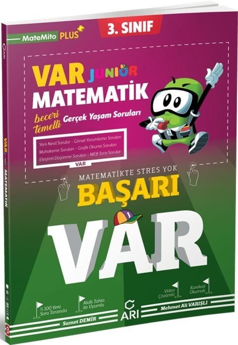 Arı Yayınları 3. Sınıf Matematik Junior VAR Soru Bankası