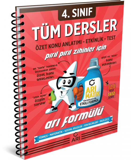 Arı Yayınları 4. Sınıf Tüm Dersler Özet Konu Anlatımı Etkinlik Test