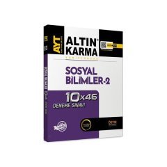 Altın Karma Yayınları AYT Sosyal Bilimler - 2 10x46 Deneme Sınavı