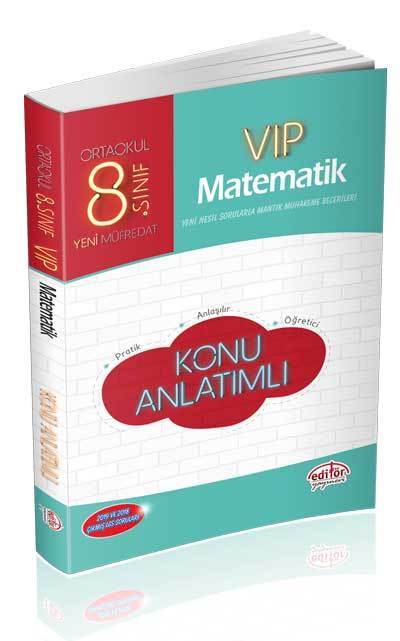 Editör Yayınları 8.Sınıf VIP Matematik Konu Anlatımlı