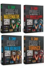 8. Sınıf PUBG Serisi  Soru Bankası 4'lü Set (Türkçe-Matematik-Fen Bilimleri-T.C.İnkılap Tarihi)