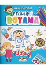 Gong Çocuk Okul Öncesi Etkinlikli Boyama 3-7 Yaş 5 Kitap Set Gong Çocuk