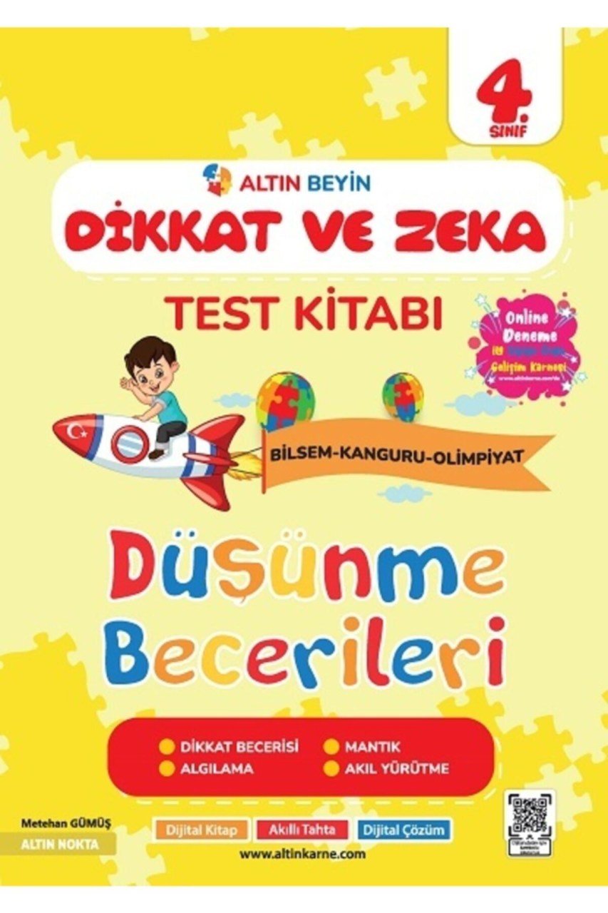 4. Sınıf Altın Beyin Dikkat Ve Zeka Kitabı