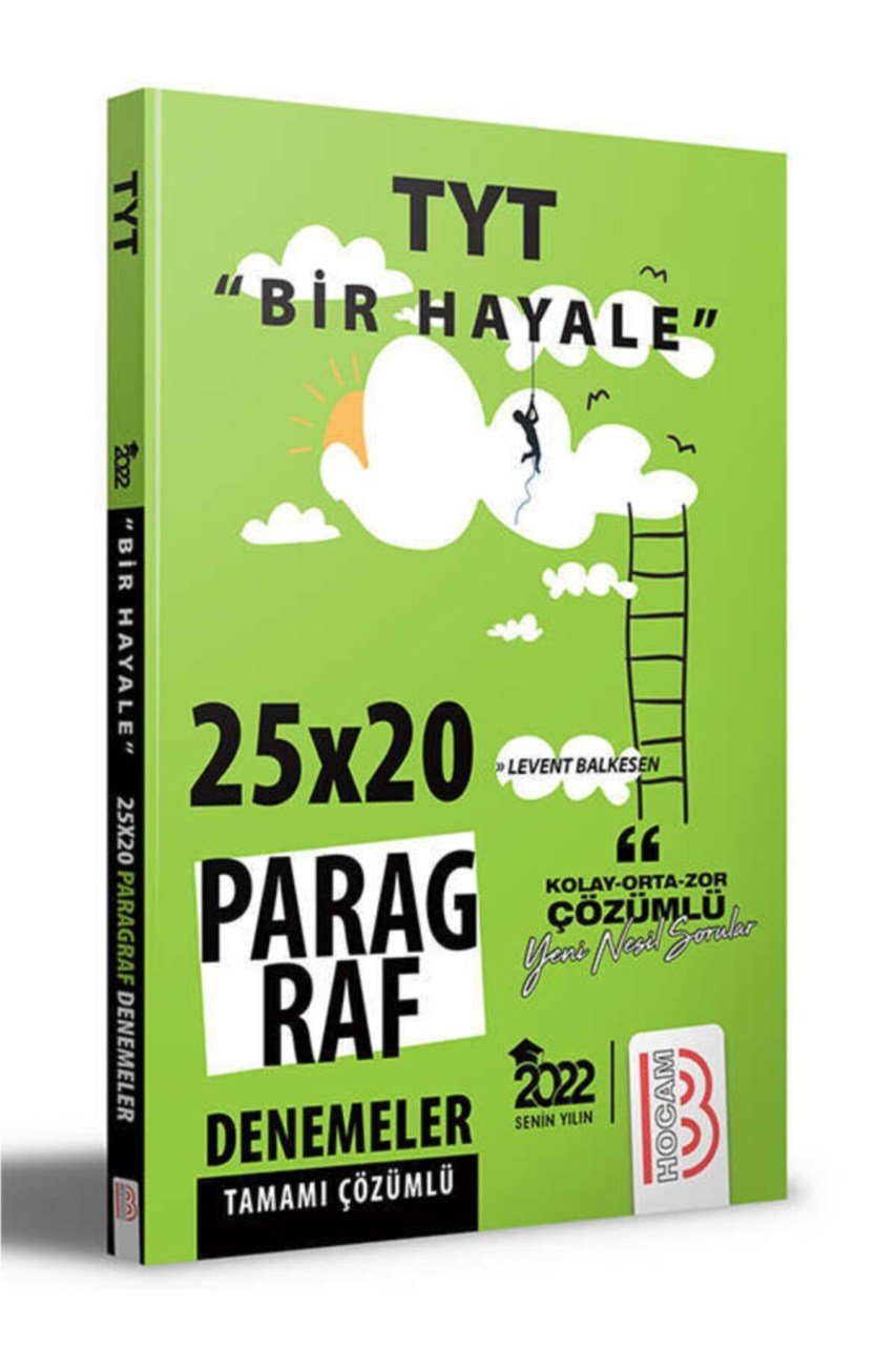 2022 Tyt Bir Hayale Serisi 25x20 Paragraf Denemeleri