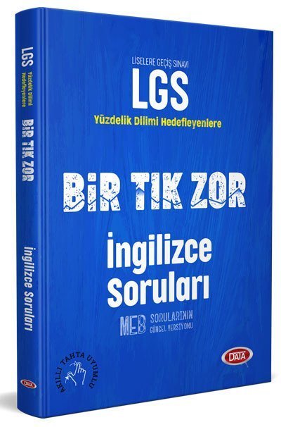 Data Yayınları 8. Sınıf LGS Bir Tık Zor İngilizce Soruları