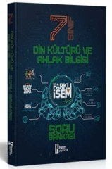 İsem Yayınları 7. Sınıf Farklı İsem Din Kültür Ve Ahlak Bilgisi Soru Bankası 2021 -2022