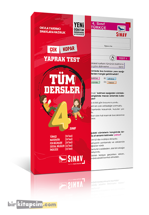 Sınav Yayınları 4. Sınıf Tüm Dersler Yaprak Test