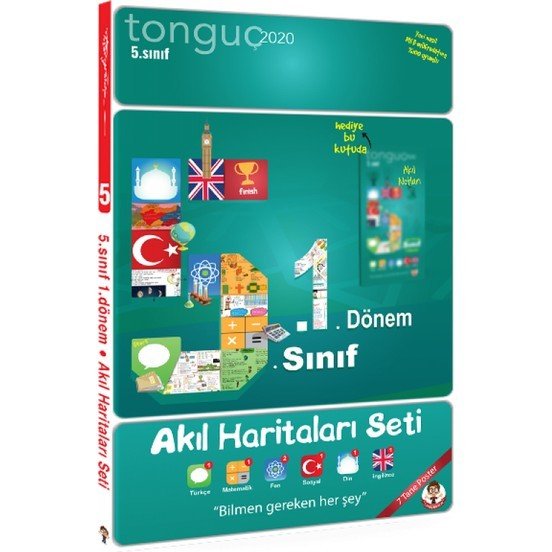 Tonguç Akademi 5. Sınıf 1. Dönem Akıl Haritaları Seti