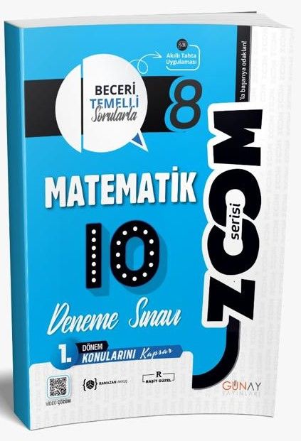 Günay  8. Sınıf Matematik 1. Dönem 10'lu Denemeler