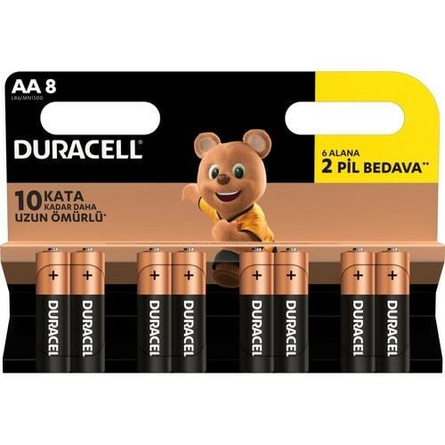 DURACELL 8Lİ BASIC KALEM PİL