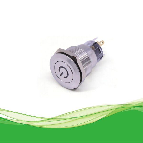 22mm Metal Anahtar Kırmızı 12V DC IP65