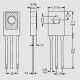 BD136  Transistör PNP 1.5 A  45 V  THT  TO-126