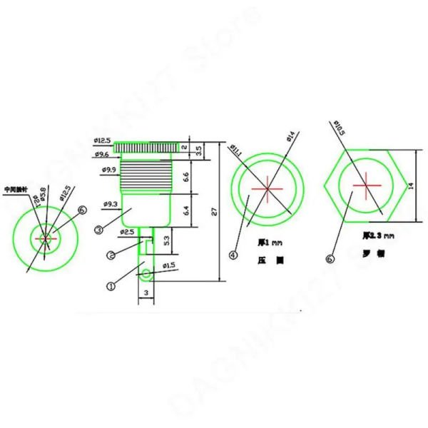 2.1mm Metal DC Jak