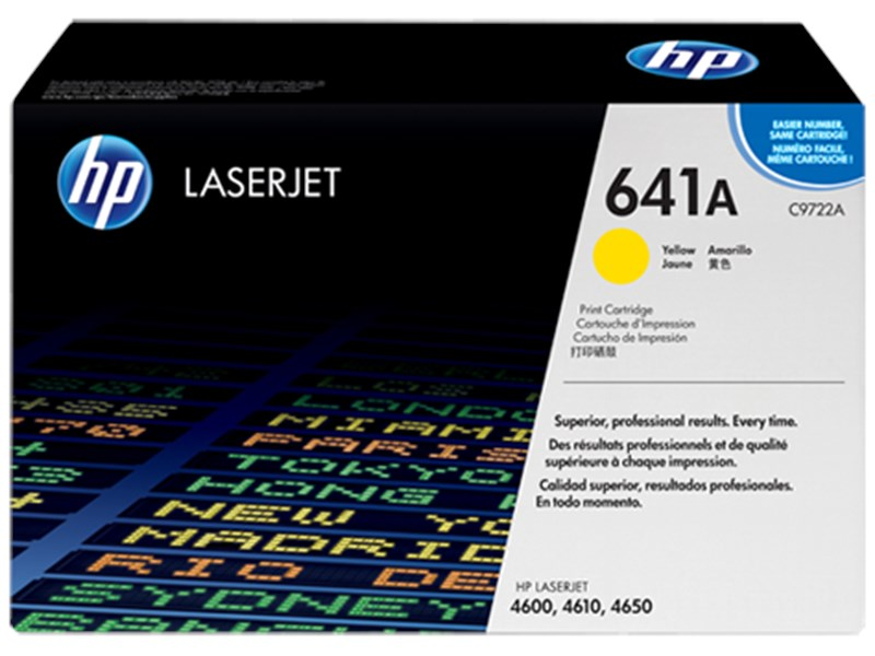 HP C-9722A  641A  Orjinal Sarı Toner Color LaserJet 4600 4650