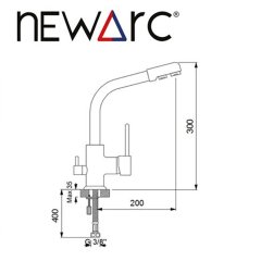 Newarc Arıtma Su Girişli Evye Bataryası