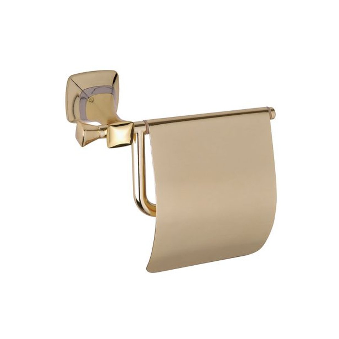 Duxxa Eiffel Kapaklı Tuvalet Kağıtlığı Altın