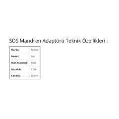 SDS Mandren Adaptörü