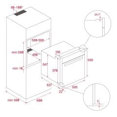 Teka HLB 8600 ST E01 Gri Fırın