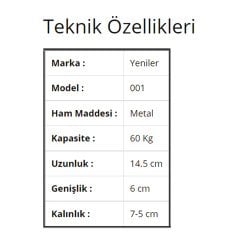 Yeniler 001 Dış Sürgü Kapak Mekanizma 60 KG