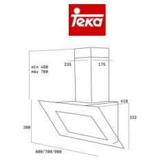 Teka TVT 60.1 Beyaz Ankastre Davlumbaz