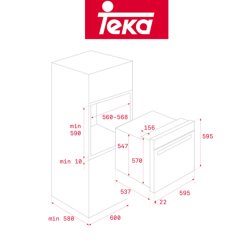 Teka HEB 627 I Paslanmaz Çelik Ankastre Fırın