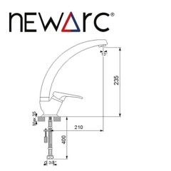 Newarc Smart Lüx Uzun Borulu Evye Bataryası