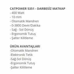 Catpower CAT 5351 Elektrikli Vidalama Darbesiz Matkap 400 Watt