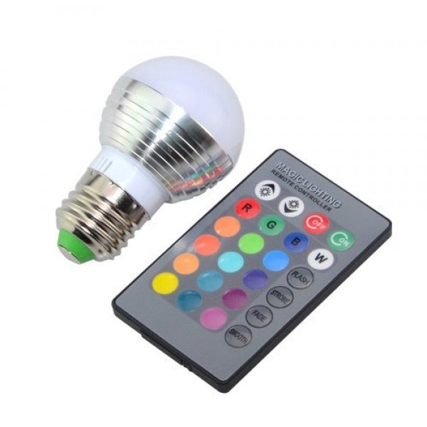 Renk Değiştiren Kumandalı RGB Led Lamba Ampul
