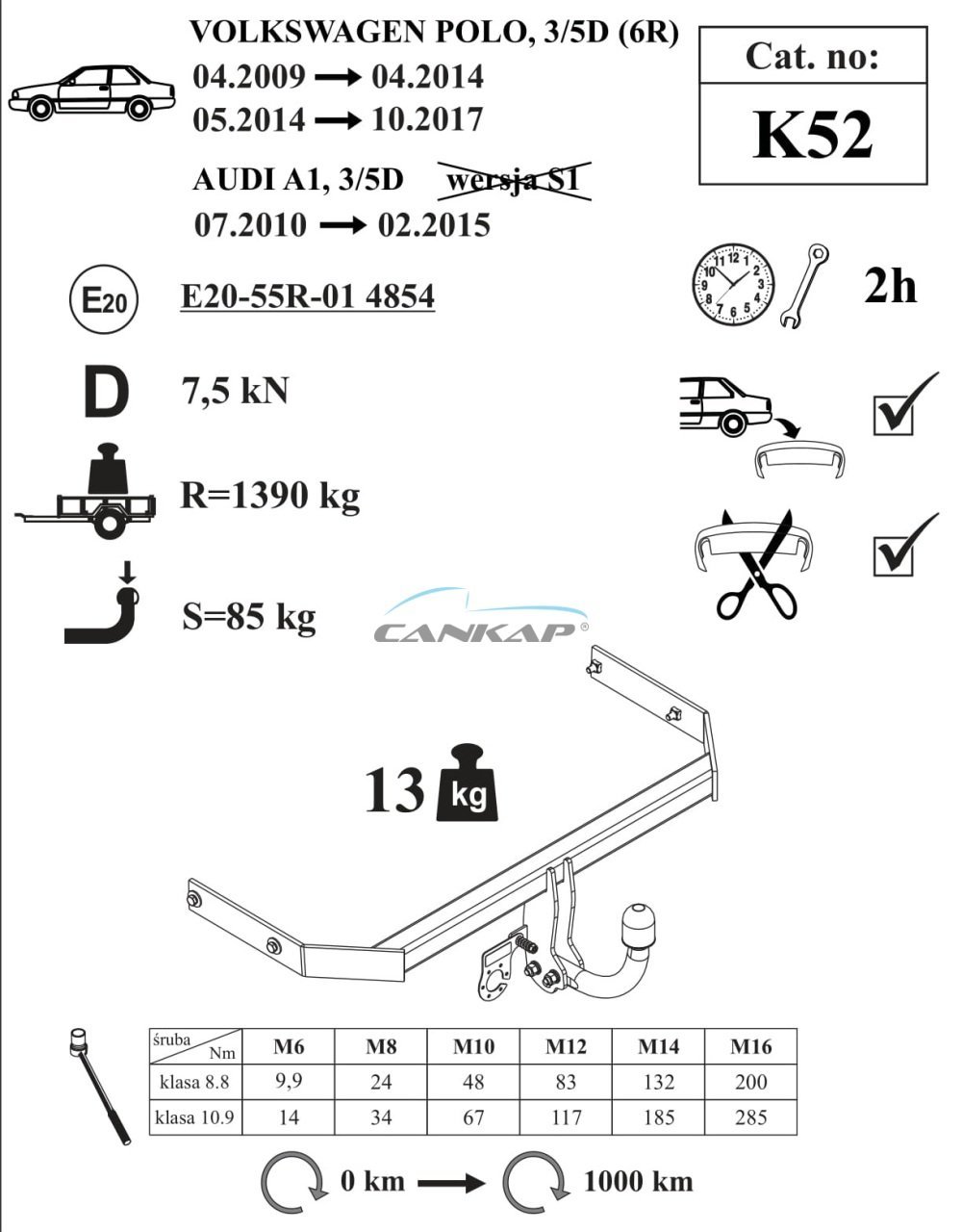 VOLKSWAGEN POLO ÇEKİ DEMİRİ K52