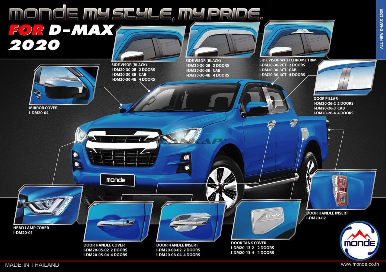 Isuzu D-max Far Lambası Çerçevesi, Krom