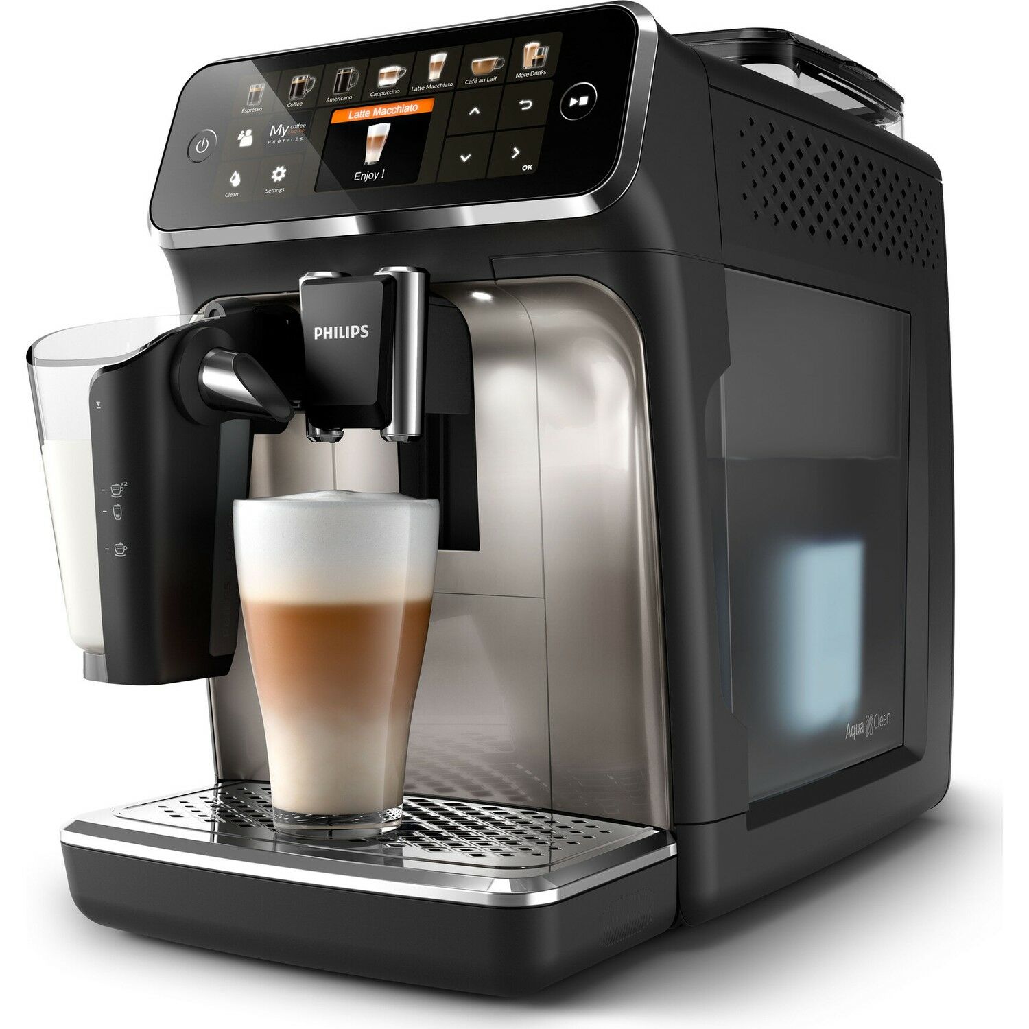 PHILIPS EP5447/90 TAM OTOMATİK KAHVE VE ESPRESSO MAKİNESİ BLACK/CHROME