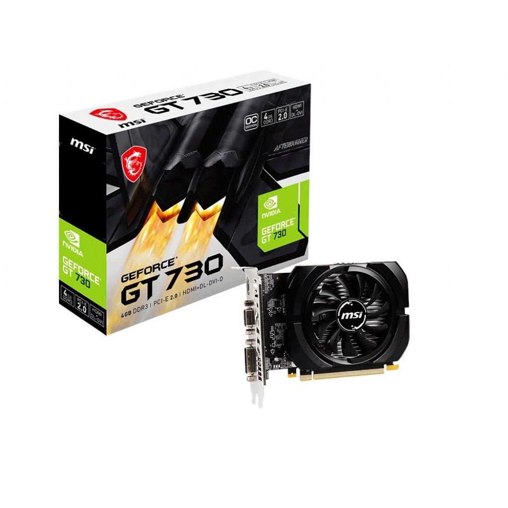 MSI VGA N730K-4GD3/OC GT730K 4GB DDR3 64B DX12 PCIE 2.0 X16 (1XVGA 1XDVI 1XHDMI) EKRAN KARTI