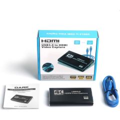 DARK 4K ULTRA HD 60HZ VİDEO CAPTURE USB 3.0 HDMI VİDEO KAYIT CİHAZI (DK-HD-CAP4K)
