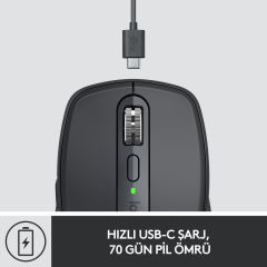 LOGİTECH MX ANYWHERE 3 KOMPAKT KABLOSUZ MOUSE - SİYAH  910-005988