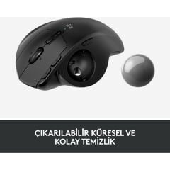 LOGİTECH MX ERGO KABLOSUZ KONFORLU TRACKBALL MOUSE - SİYAH  910-005179